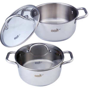 Eco Chef 4 Pce Stainless Steel Cookware Set
